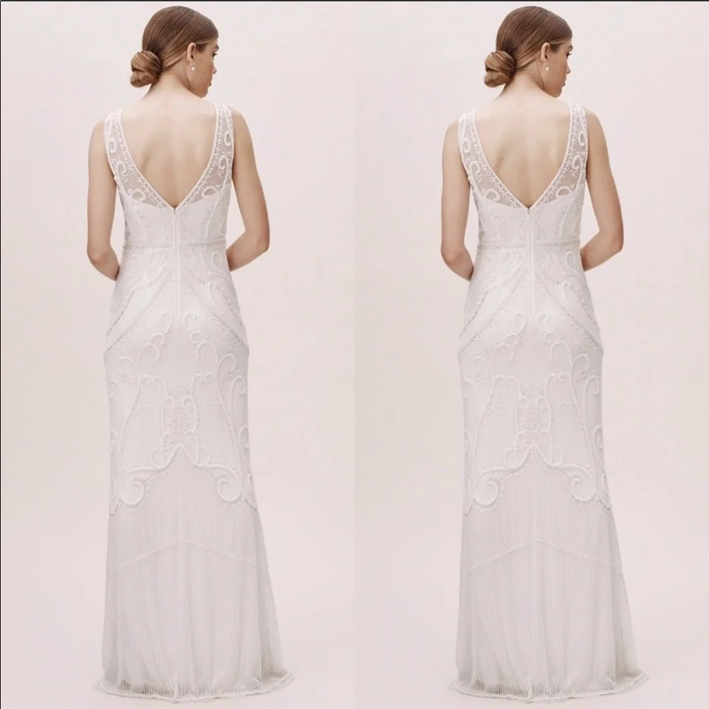 Anthropologie x BHLDN Sorrento Embellished Dress - Picture 4 of 12